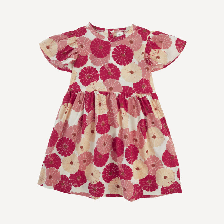 colette dress | red vintage daisy | organic cotton woven