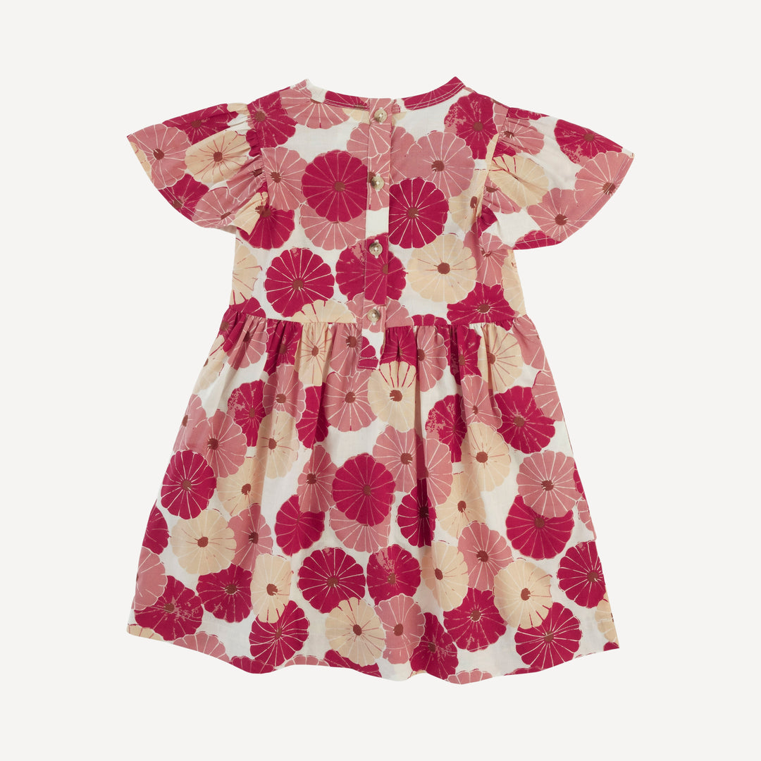 colette dress | red vintage daisy | organic cotton woven