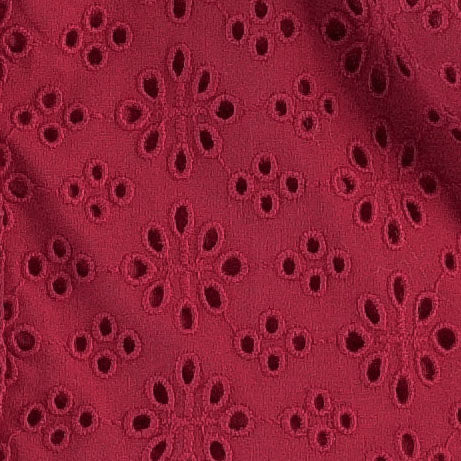 piped sailor pant | red violet | organic cotton woven eyelet