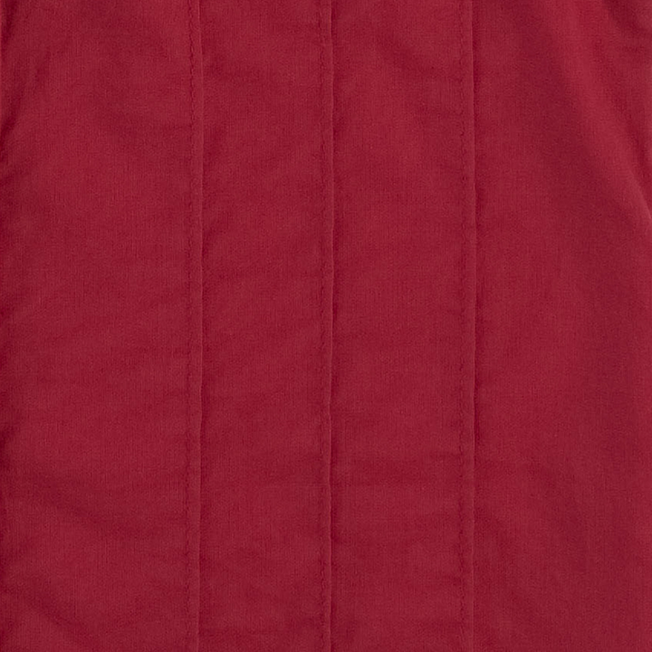 short sleeve pintuck banded collar shirt | red violet | organic cotton woven