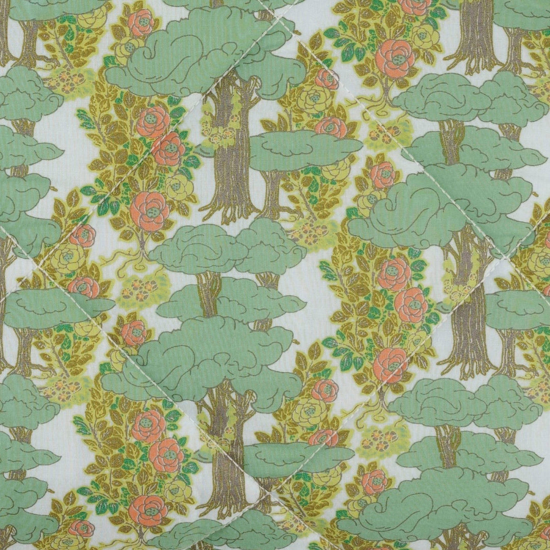 classic ruffle quilt | goldilocks morning woods | organic cotton woven