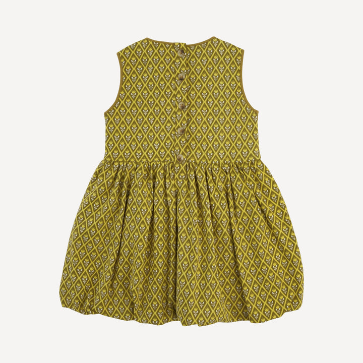 ida dress | retro diamond floral | organic cotton jersey
