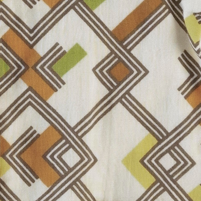 pintuck pant | retro ranch argyle | organic cotton gauze