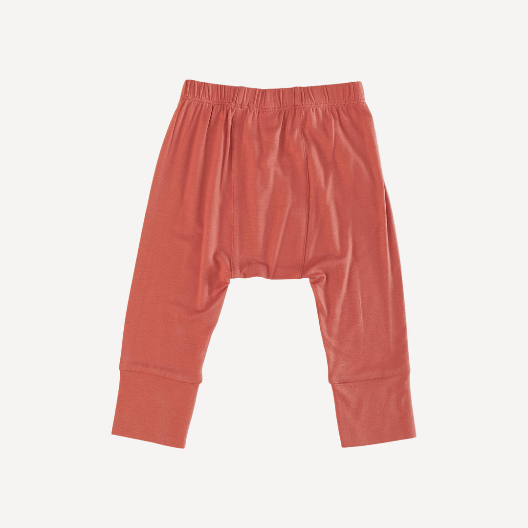 classic panda pant | rhubarb | bamboo