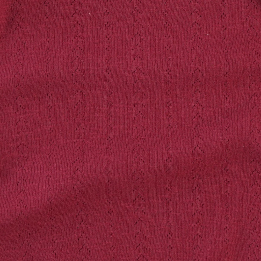 single layer blanket | rhubarb | organic cotton pointelle