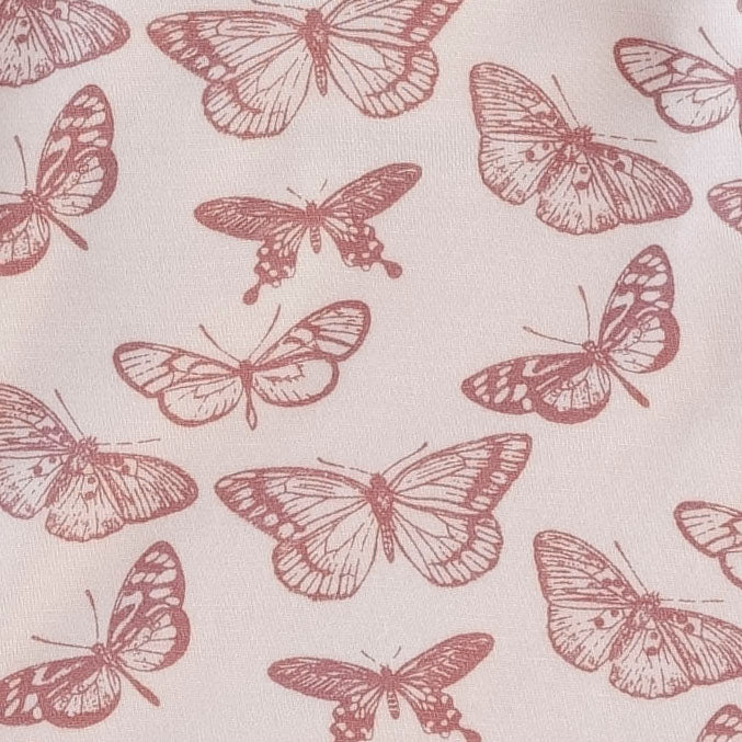 embroidered halter top | rose butterflies | bamboo
