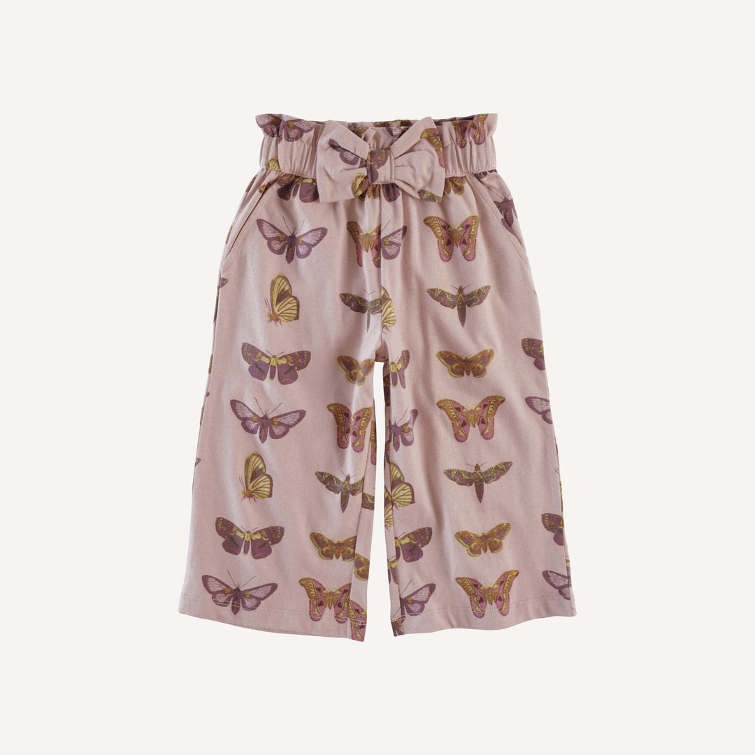 paper bag pant | rose moth | organic cotton jersey