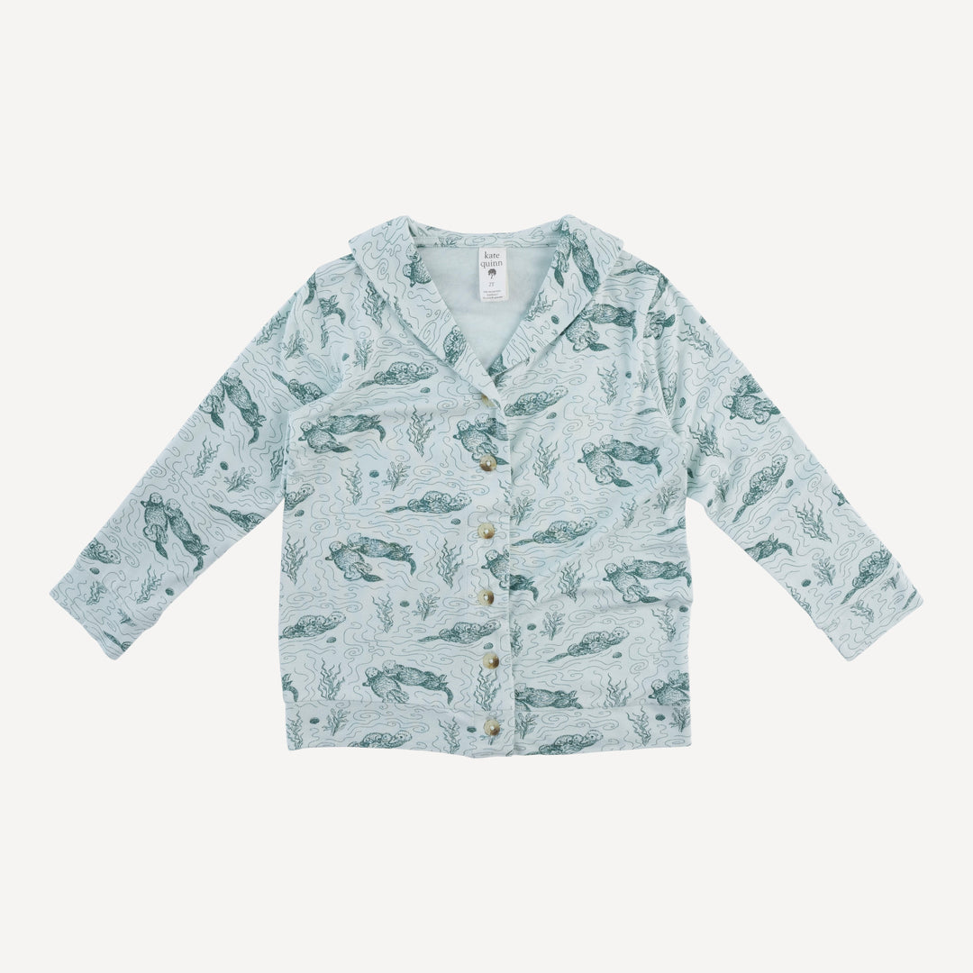 shawl collar cardigan | sagebrush otters | bamboo