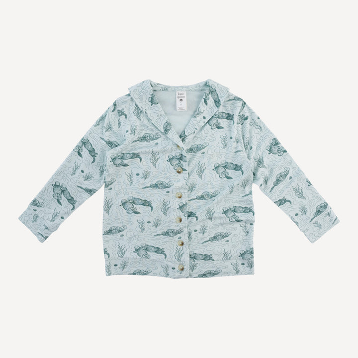 shawl collar cardigan | sagebrush otters | bamboo