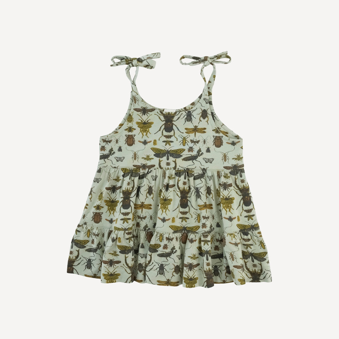 spaghetti tie prairie top and bike short set | sage insects | modal