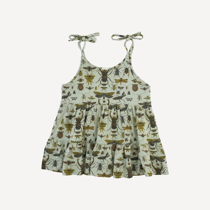 spaghetti tie prairie top and bike short set | sage insects | modal