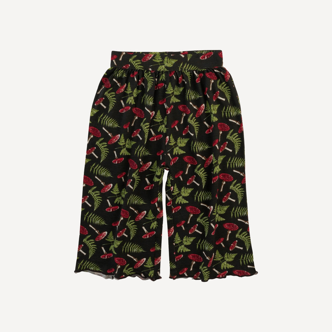 short sleeve jade set | scarlet mushroom fern | organic cotton interlock