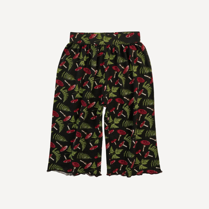 short sleeve jade set | scarlet mushroom fern | organic cotton interlock