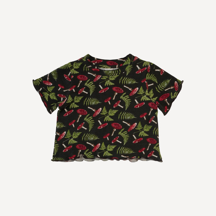 short sleeve jade set | scarlet mushroom fern | bamboo