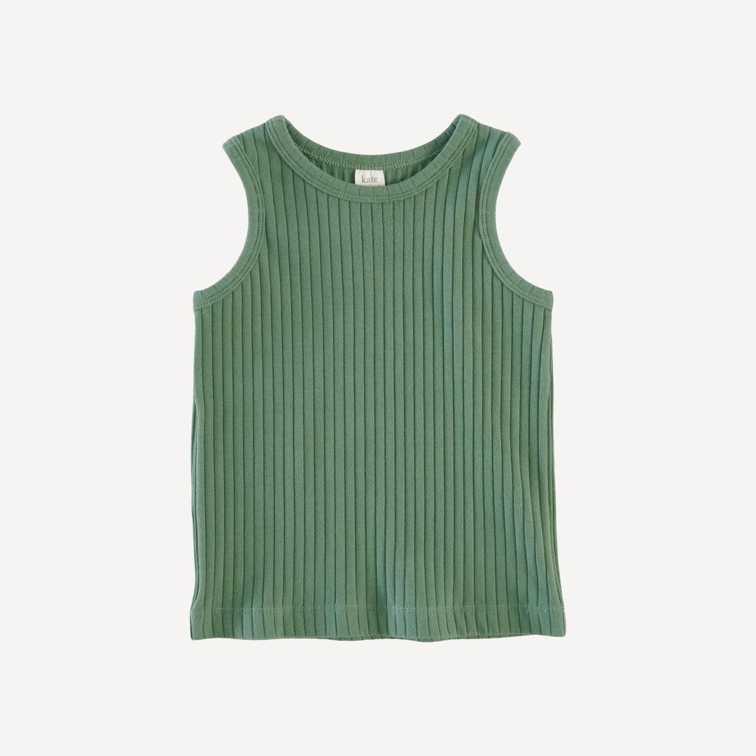 skinny tank | sea spray | organic cotton wide rib