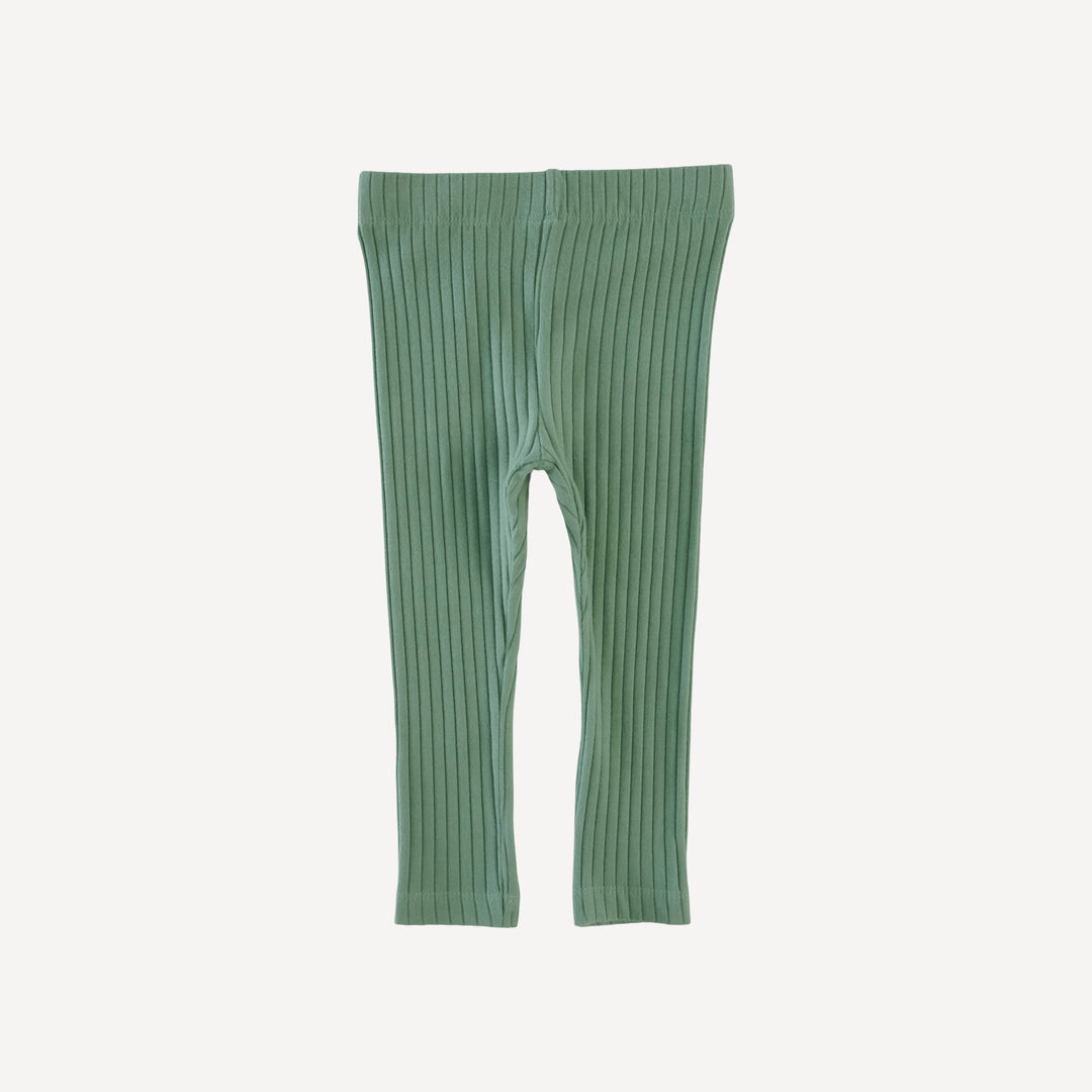 classic skinny legging | sea spray | organic cotton wide rib