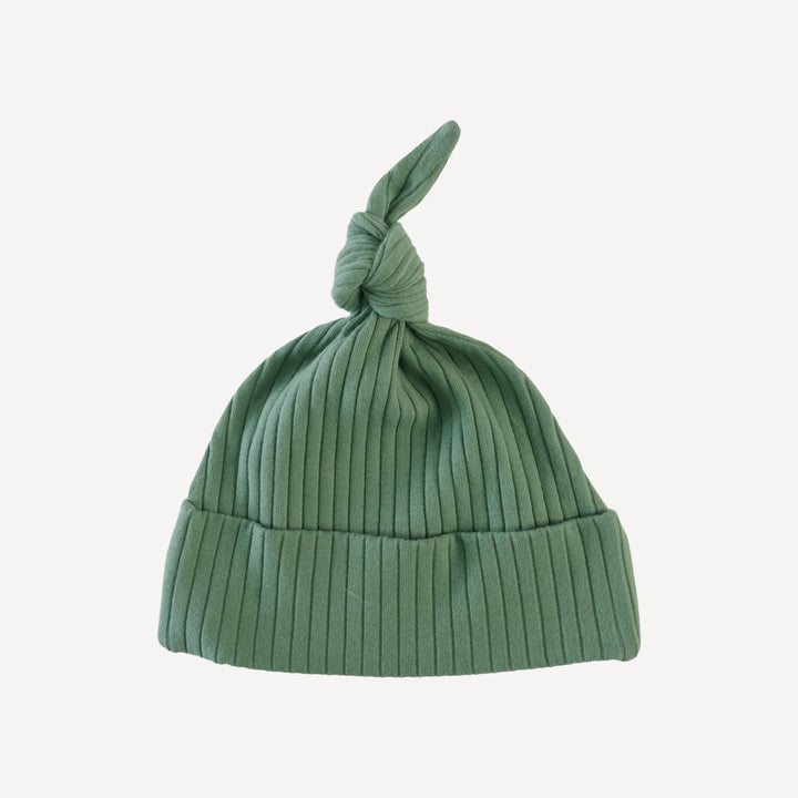 knot hat | sea spray | organic cotton wide rib