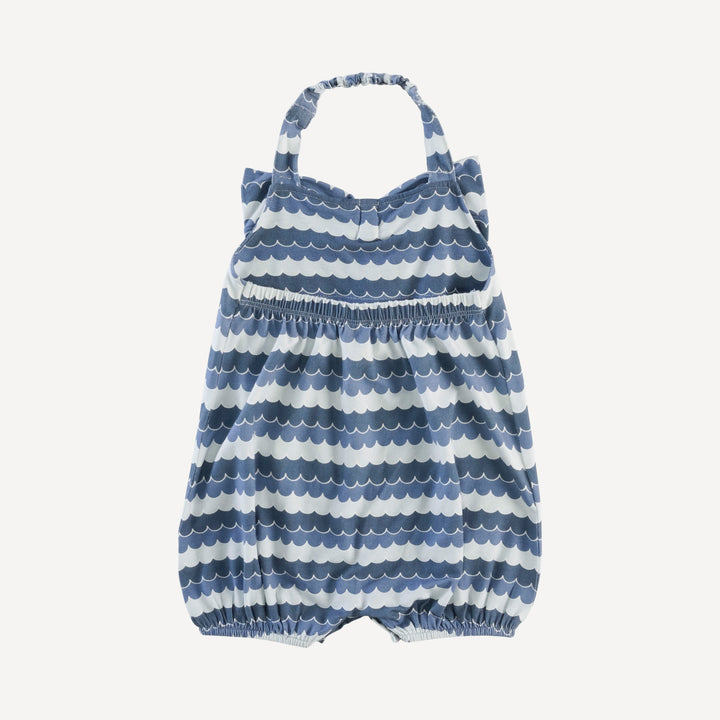 halter bow bubble | sea water | bamboo
