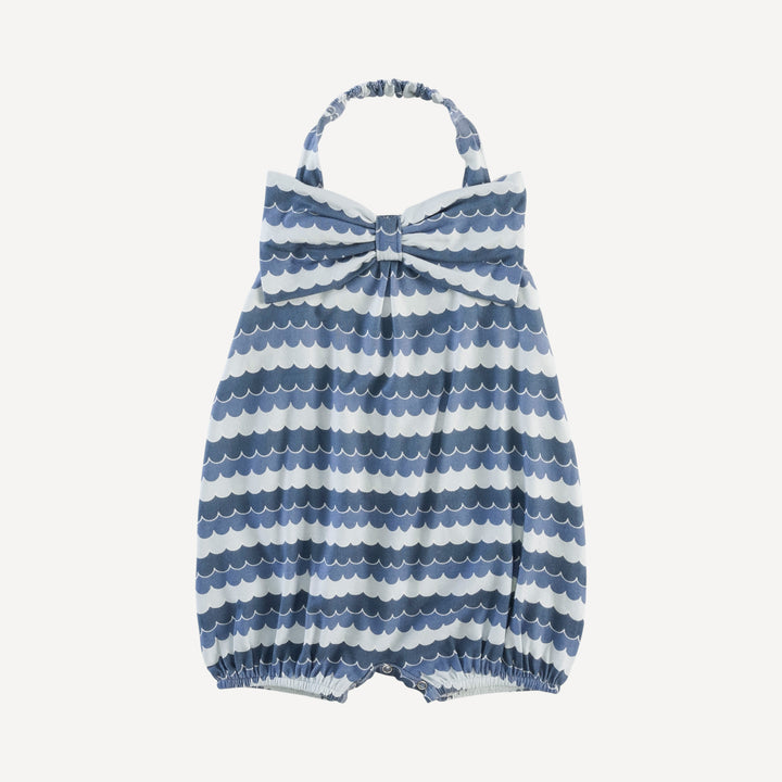 halter bow bubble | sea water | bamboo