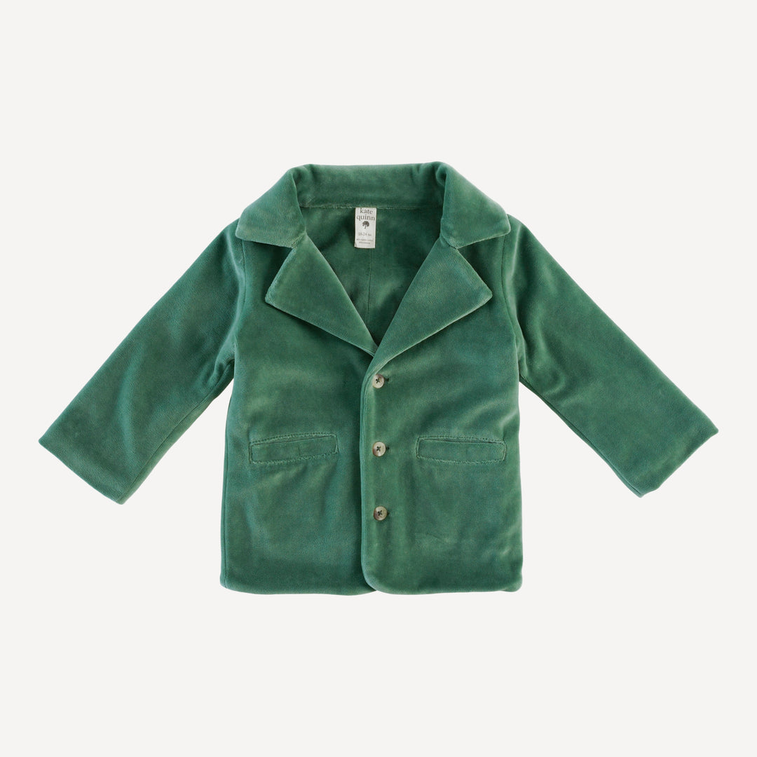 suit jacket | shaded spruce | organic cotton velour