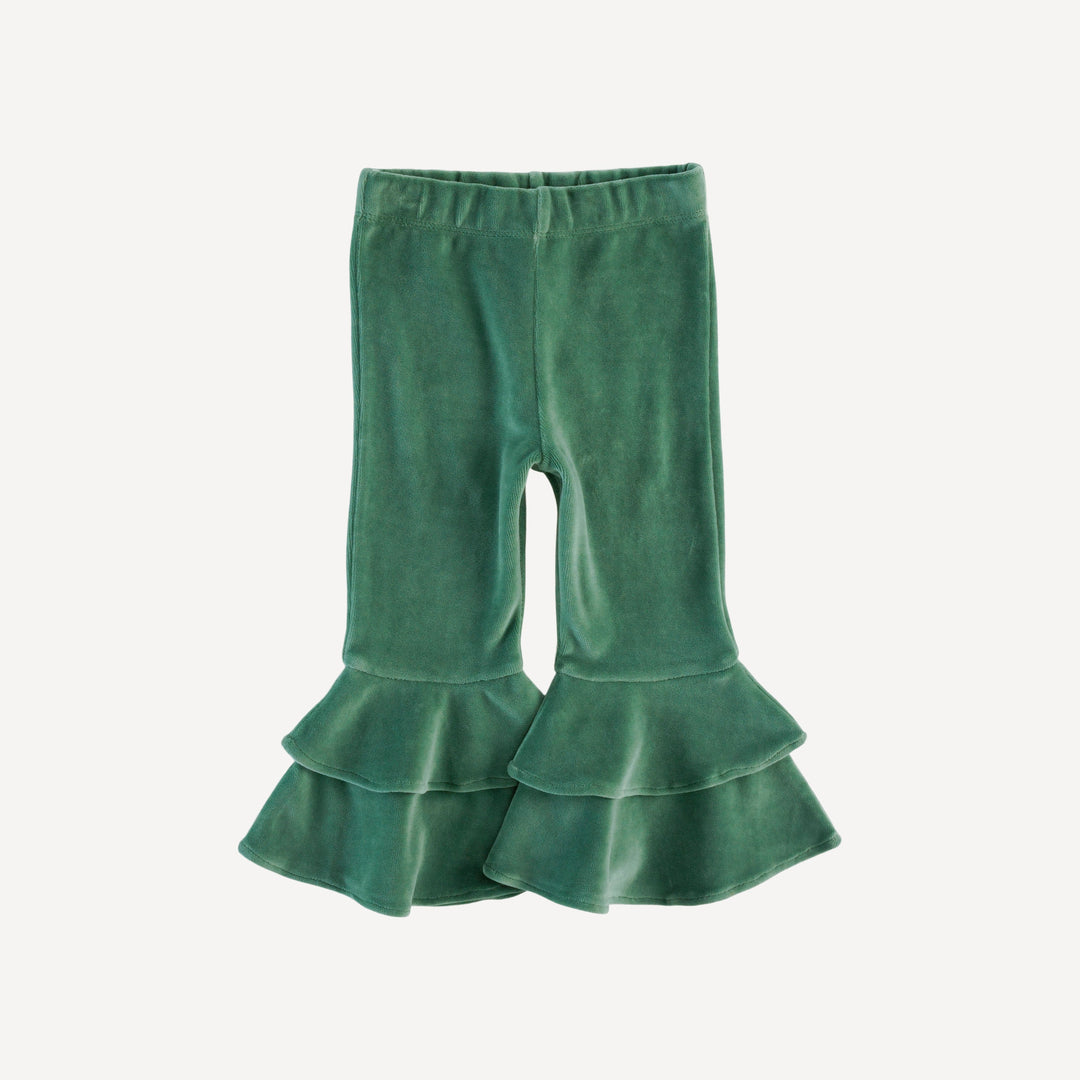 anne pant | shaded spruce | organic cotton velour