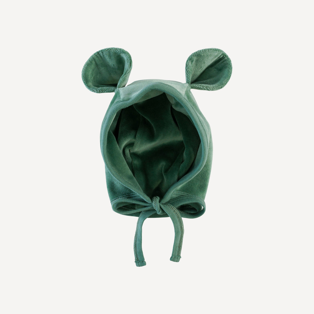 bear hat | shaded spruce | organic cotton velour