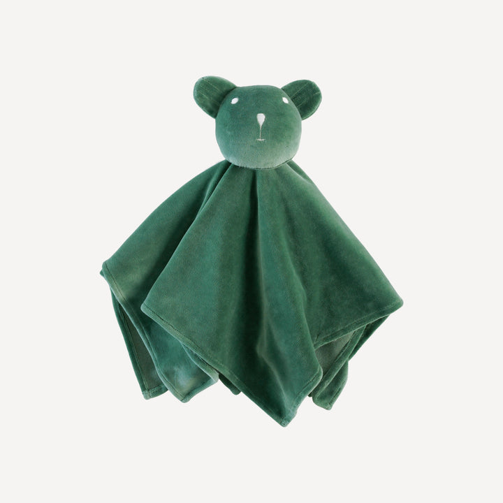 bear mini swaddler | shaded spruce | organic cotton velour