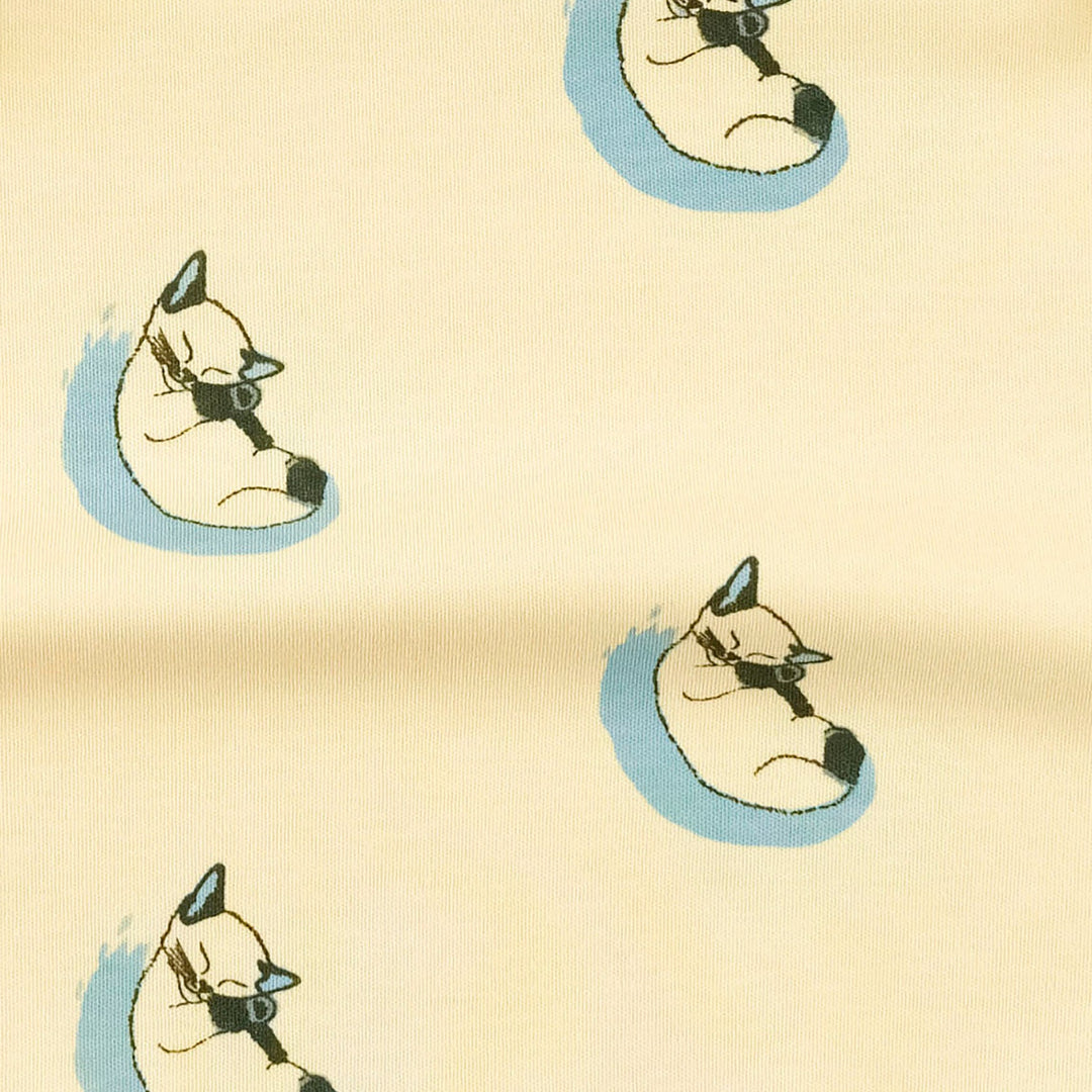 bib | siamese cats | organic cotton interlock