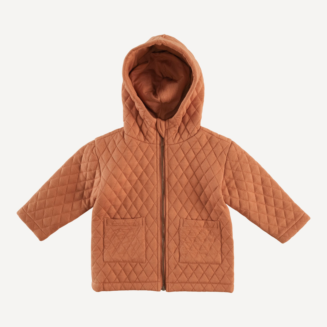 quilted hooded jacket | sierra | bamboo