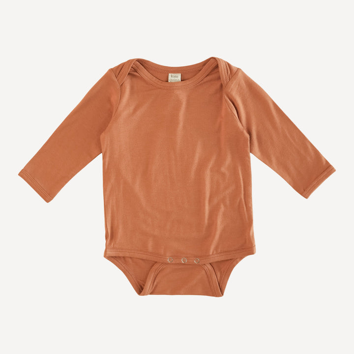 long sleeve lap neck bodysuit | sierra | bamboo