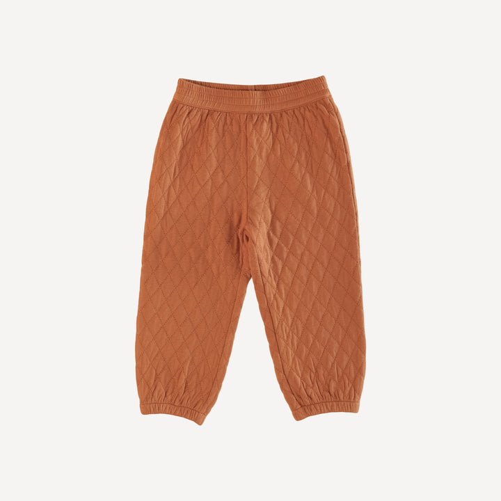 quilted relaxed jogger | sierra | bamboo