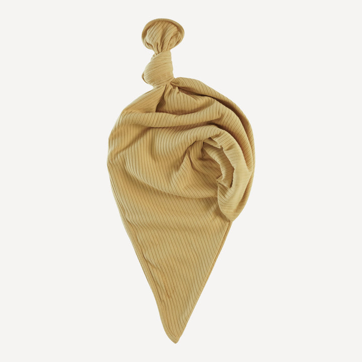 classic single layer blanket | golden honey | organic cotton wide rib