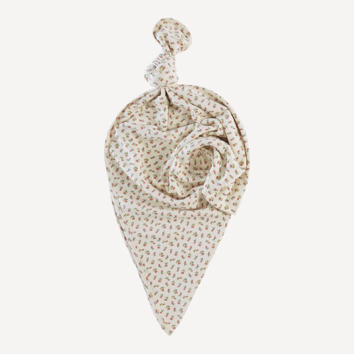 classic single layer blanket | french rose bud | organic cotton interlock