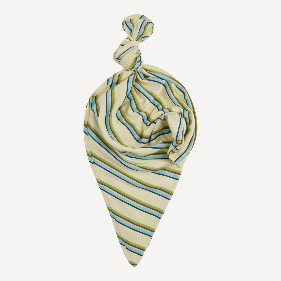 classic single layer blanket | 70s ranch stripe | organic cotton interlock