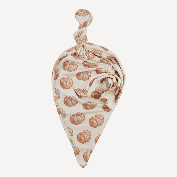 PRESALE classic single layer blanket | harvest pumpkin | organic cotton interlock