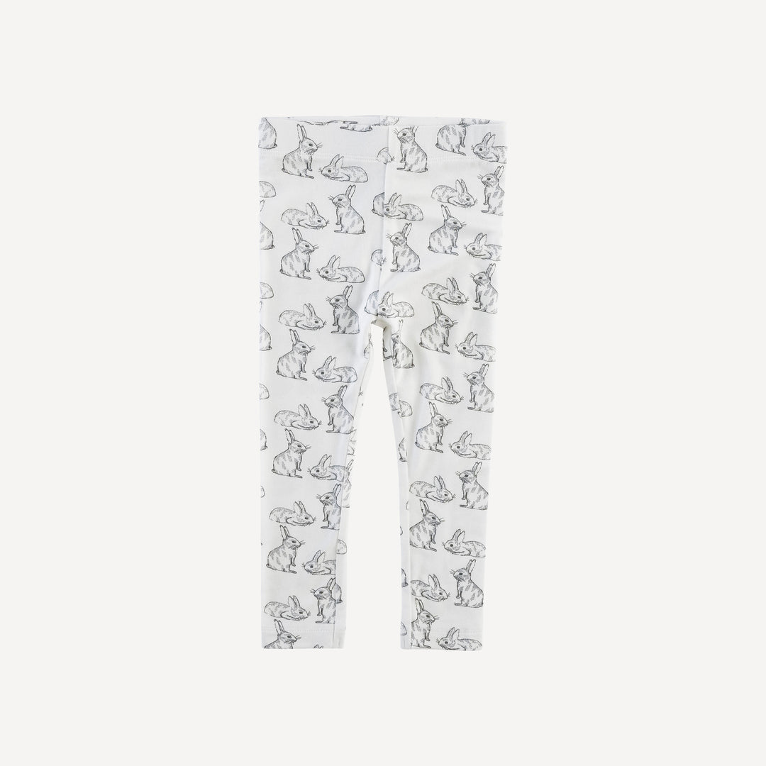 classic skinny legging | sketched bunnies | bamboo