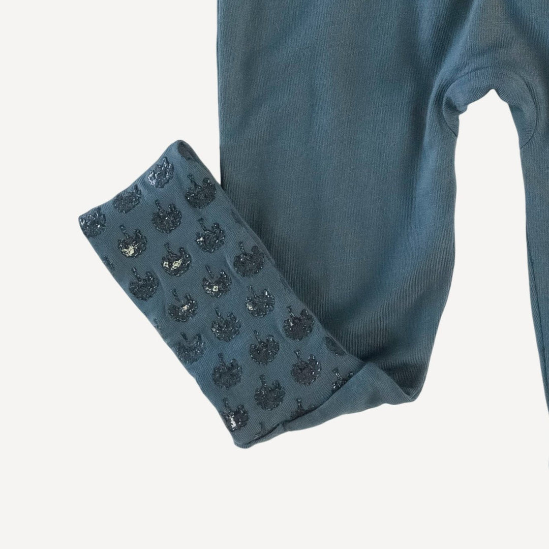 long sleeve convertible zippy pj | slate blue | modal