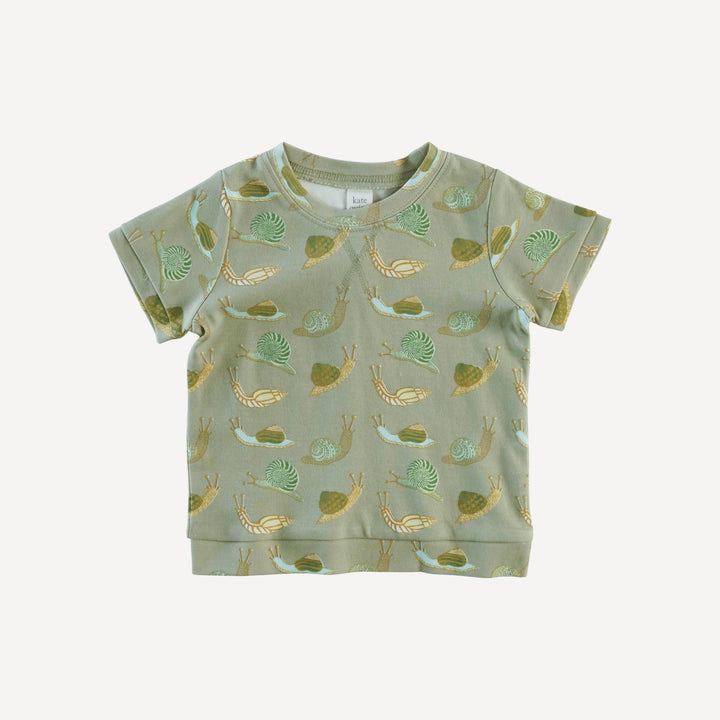 jamie short set | snails | organic cotton interlock