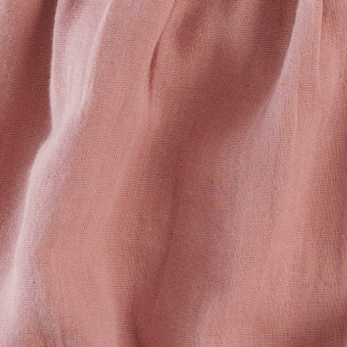 smocked waist bubble pant | soft rose | organic cotton gauze