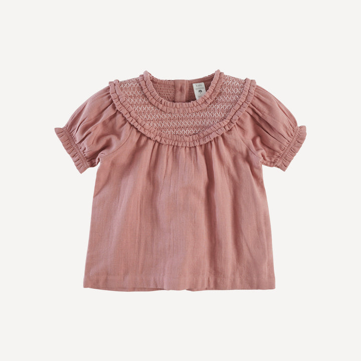 winnie top | soft rose | organic cotton gauze