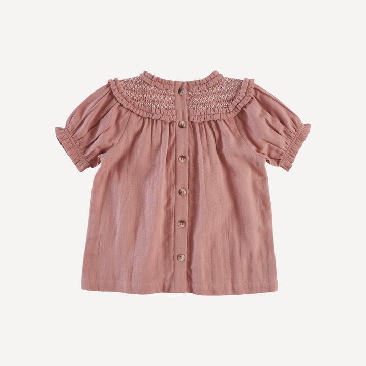 winnie top | soft rose | organic cotton gauze