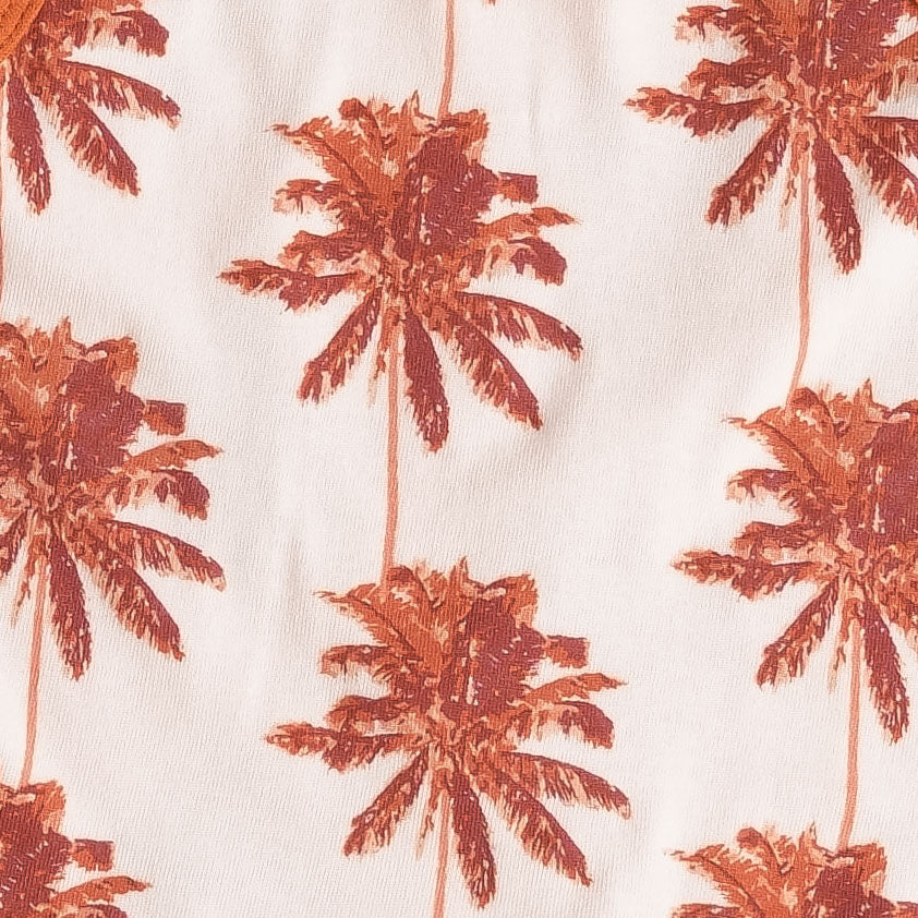 classic panda pant | spice palm | organic cotton jersey