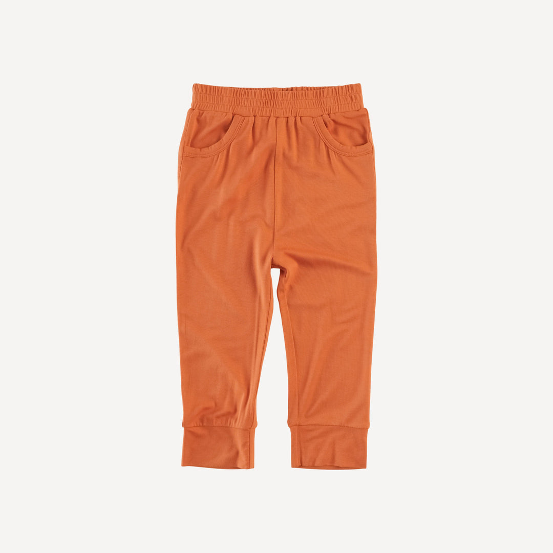 cuffed pocket jogger | spice route | bamboo