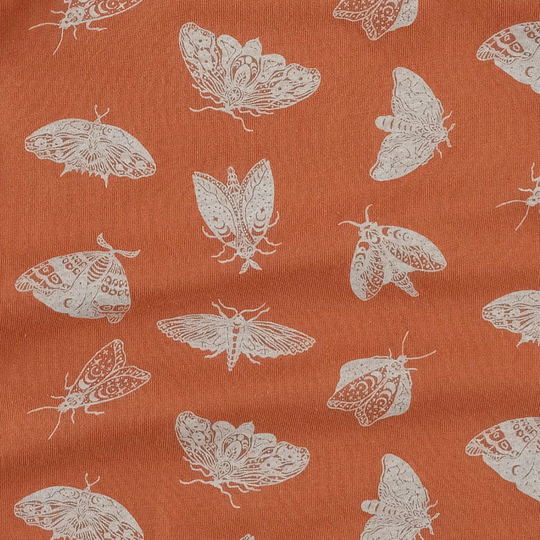 short sleeve jade set | spicy moth scatter | organic cotton jersey