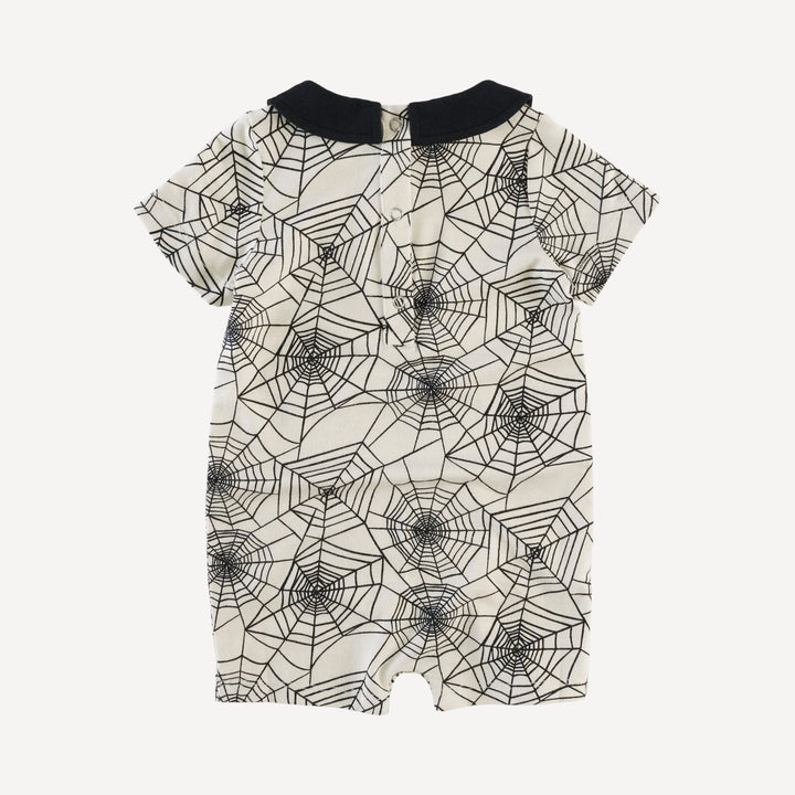 short sleeve peter pan shortie | spider web | lenzing modal