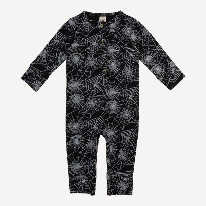 long sleeve sport union suit | spiderweb | bamboo