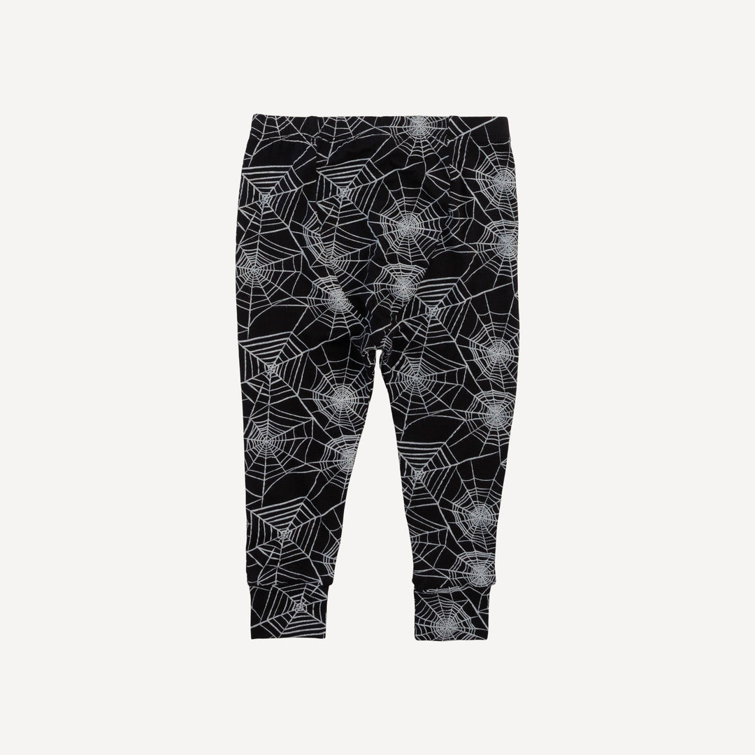 long sleeve crew neck pj set | spiderweb | organic cotton interlock