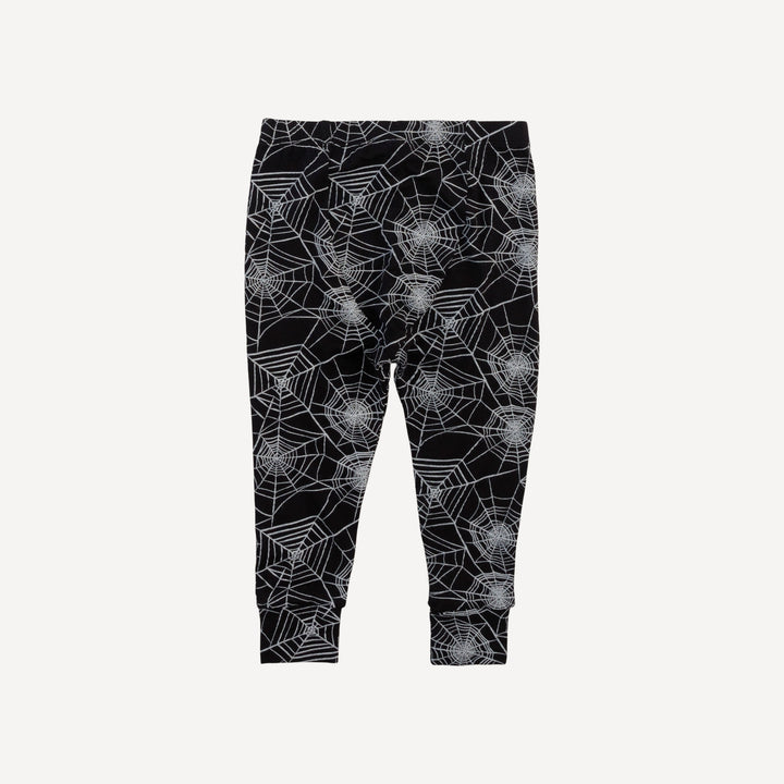 long sleeve crew neck pj set | spiderweb | organic cotton interlock