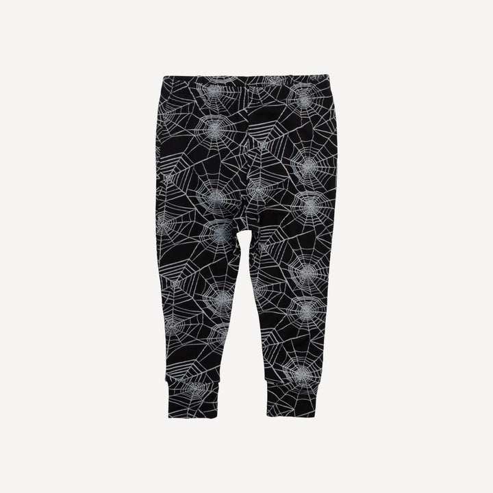 long sleeve crew neck pj set | spiderweb | organic cotton interlock