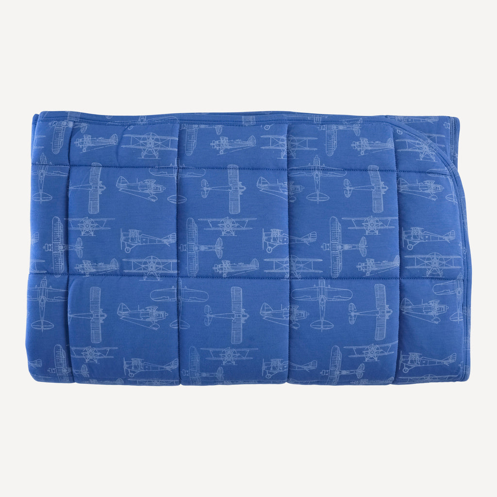 NEW KATE QUINN BLUE deals PEONY BLANKET/ BAMBOO